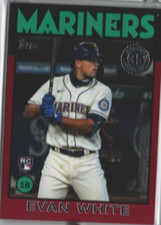2021 Topps '86 Topps Red #86B82 Evan White /10 - NM-MT