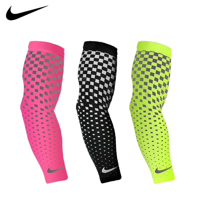 NIKE ARM WARMER SLEEVES RUNNING CYCLING PRO DRI FIT UV LIGHT