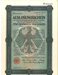 SET OF 15: GERMANY 50, 25, 12.5 REICHSMARK BONDS ISSUE, 1925. UNCIRCULATED.