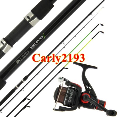 NGT 10ft Feeder Quiver Rod With Tips Rear Drag Reel 030 Size- Carp  Tackle UK