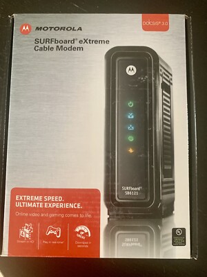 Open box Motorola SB6121 (575319-019-00)SURFboard eXtreme Cable Modem Docsis 3.0