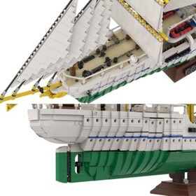 MOC-162206 Gorch Fock German Navy Vintage Ship Model 7599 Pieces Christmas Gift