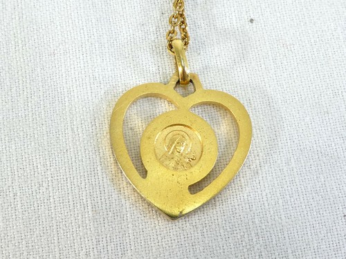 Chaine et medaille en plaqué OR Vierge religieuse - Picture 3 of 6