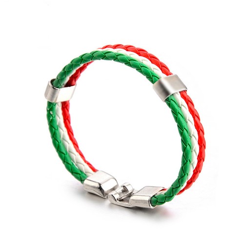 Country Flag Bracelet Wrist Bangle Woven Hand Chain High Quality Unisex FY - Picture 12 of 19