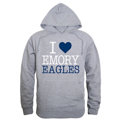Emory University Eagles EU NCAA College I Love Hoodie Sweatshirt