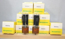 NOS 2 GE MATCHED 5R4GYA Vacuum Tubes, Brown Base, Black Plates - Tested on 539B