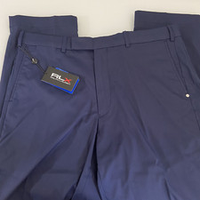 RLX Ralph Lauren Tailored Fit Lightweight Golf Pants Navy Blue 36x32 Stretch NEW
