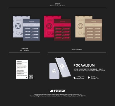 ATEEZ GOLDEN HOUR : PART.2 11th Mini Album POCA Ver/QR Card+