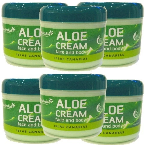 Tabaibaloe Kanarische ALOE VERA face & body CREAM Gesichtscreme Körpercreme 6er