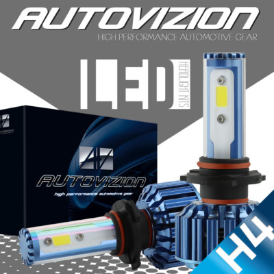 2pcs 6000K High Power H4 488W 48800LM CREE LED Headlight Kit Hi/Low Beam Bulbs