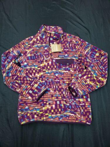 Patagonia Lightweight Synchilla Snap-T Fleece Pullover Womens Night Plum New L