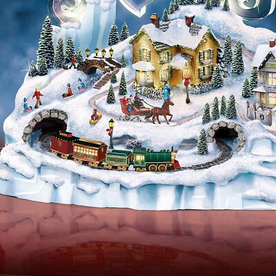 Bradford Thomas Kinkade Santas Inspiration Village Lights Music