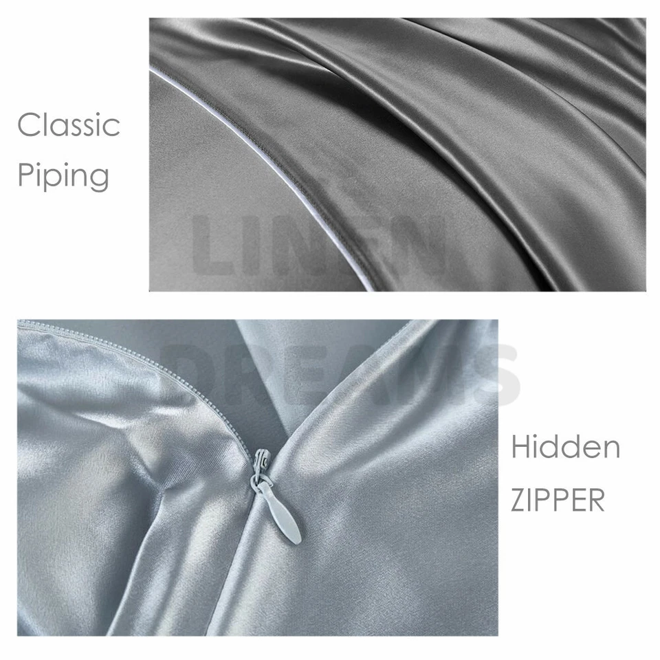 2x Mulberry Silk Standard Pillow Case Slip Protector Genuine 25 Momme Silk Gift - image 4 of 4