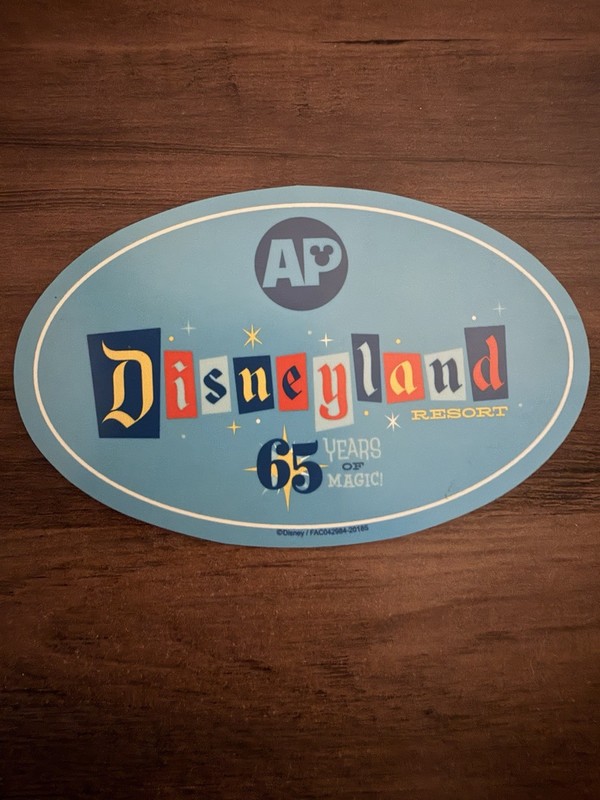 AP Mickey Magnet 65th Anniversary Limited Edition Disneyland Resort
