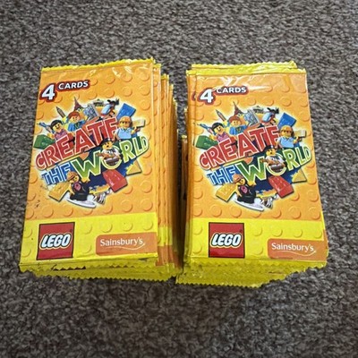 Neu & versiegelt 100 Packungen Create The World Lego Karten (4 Karten in jeder Packung)