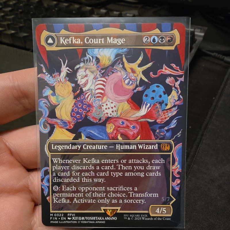 MTG Final Fantasy Kefka, Court Mage Borderless Card (0322) Non-Foil English