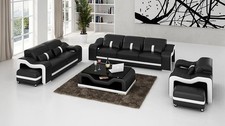 Sofa 3 Sitzer Leder Sofas Couch Polster Garnitur Sofagarnitur Moderne Couchen