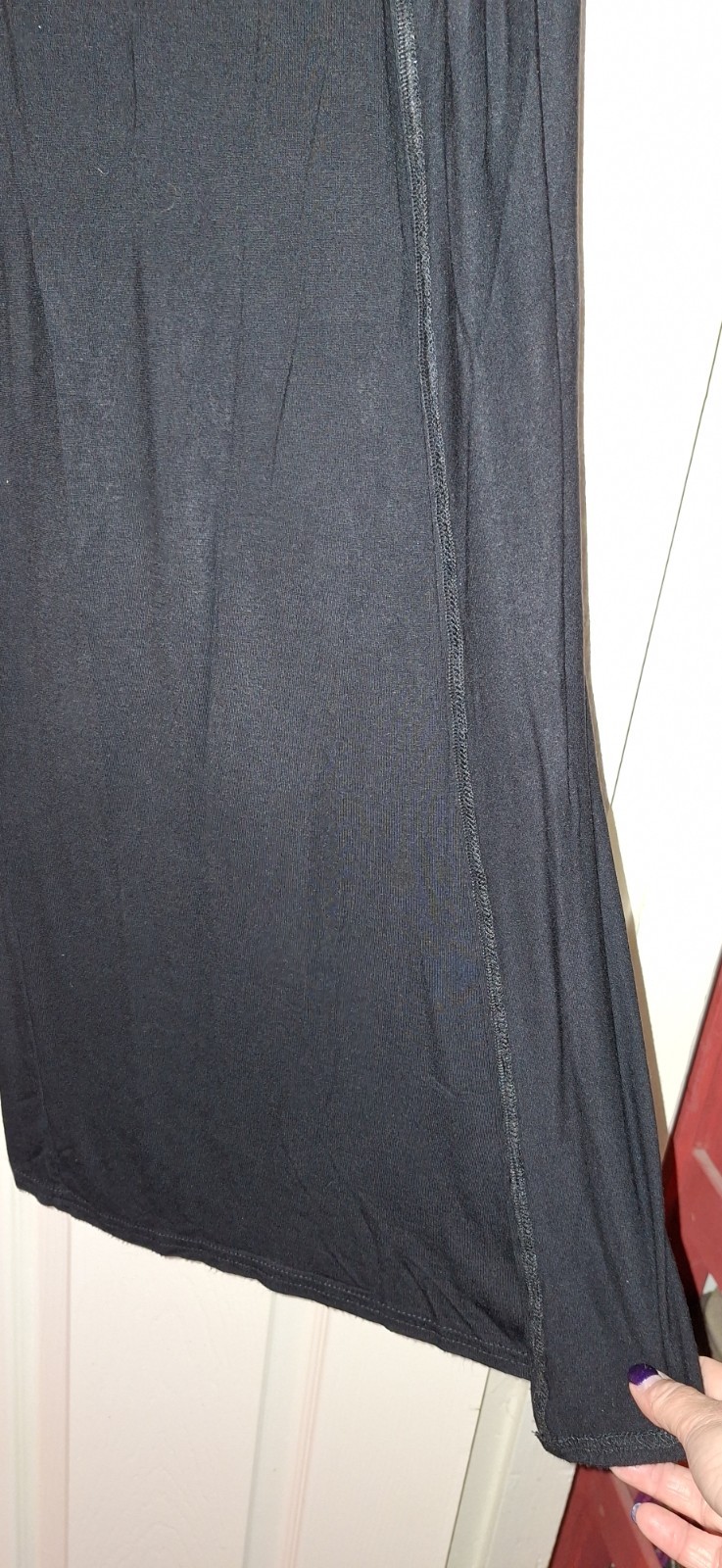 Black Elasticated Trousers with panel. pixie girl… - image 4