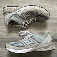 New Balance Men's 12 Sneakers 990v5 Gray Suede Running Made in USA