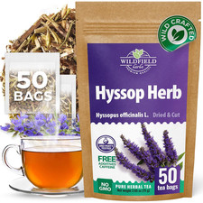 50 Bags Hyssop Dried Herb Hyssop Tea Herbal Hyss pus Officin lis - 50 Count 1.