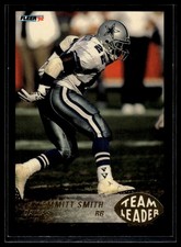 1992 Fleer Team Leader Emmitt Smith #3 Dallas Cowboys