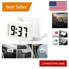 Automotive Dashboard Clock With Jumbo Display - Easy To Read In Any Vehicle