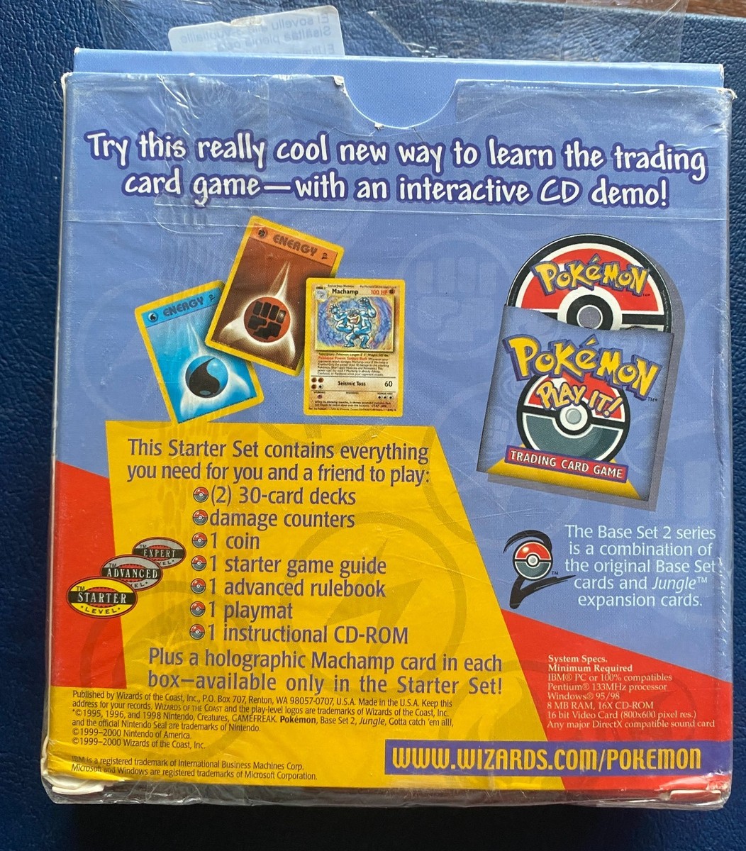Pokemon TCG 2 Player Starter Set Deck CD-Rom Open Box Contents