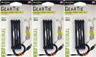 Nite Ize 4-Pack Gear Tie Reusable Rubber Twist Tie, 3" - Black (3-Pack)