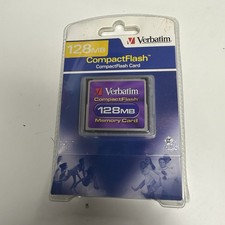 Verbatim 128MB CompactFlash CF Card 47004 NEW Sealed OEM Packaging