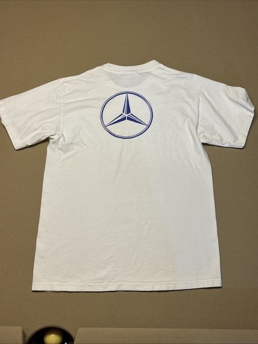 Vintage 90s Los Angeles Marathon Sz L Mercedes-Benz 1995 T-shirt Sof Tee Large - Picture 7 of 8