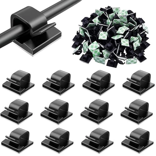 50 Pcs Cable Tidy Clips for Cable Management - Self-Adhesive Wire Clips for Car - Picture 1 of 6