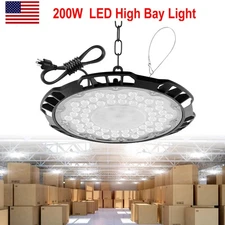 NEW 200W UFO LED High Bay Light Industrial Factory Warehouse Commercial Lamp