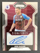 John Mcginn 2021-22 Panini Prizm Premier League Signatures Auto #S-JMG -3r
