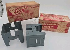 Vintage 2 Pairs Of Sears Sawhorse Brackets In Original Boxes 2889 Made In Usa