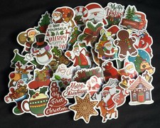 Cute Cartoon 50 Merry Christmas Random Stickers Brand New