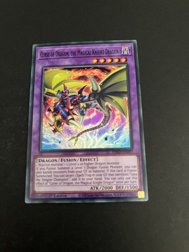 DIFO-EN097 Curse of Dragon, the Magical Knight Dragon Super Rare 1st Edition TCG - Picture 4 of 8