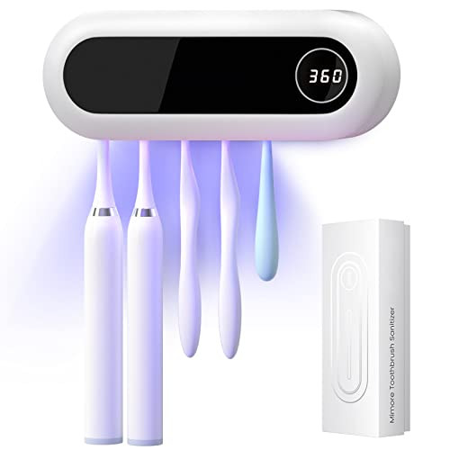 Toothbrush Holder, 5 Toothbrush Slots & Timer Function, Cordless Wall Mounted - Picture 2 of 7