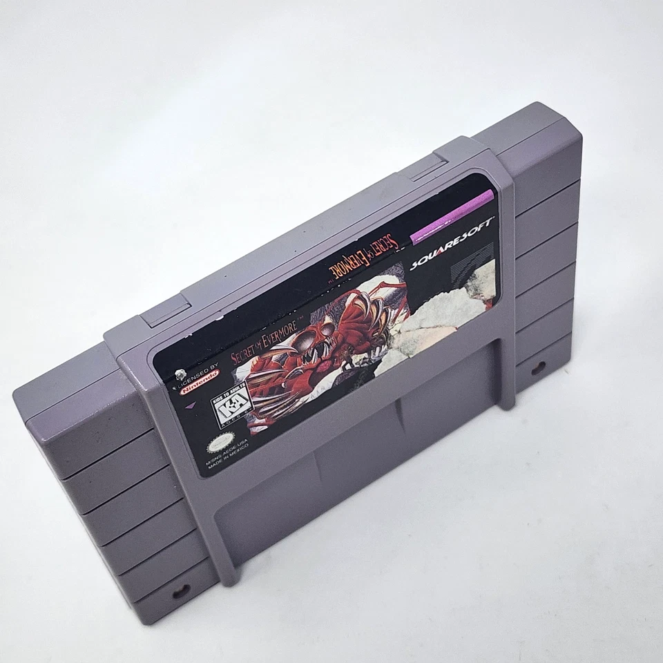 Secret of Evermore w/ Manual (Super Nintendo SNES) Authentic - TESTED - Image 3 of 4