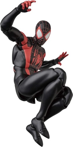 MAFEX Miles Morales Comic Renewal Ver Spider-Man Medicom Toy 6in Action Figure - Picture 3 of 9