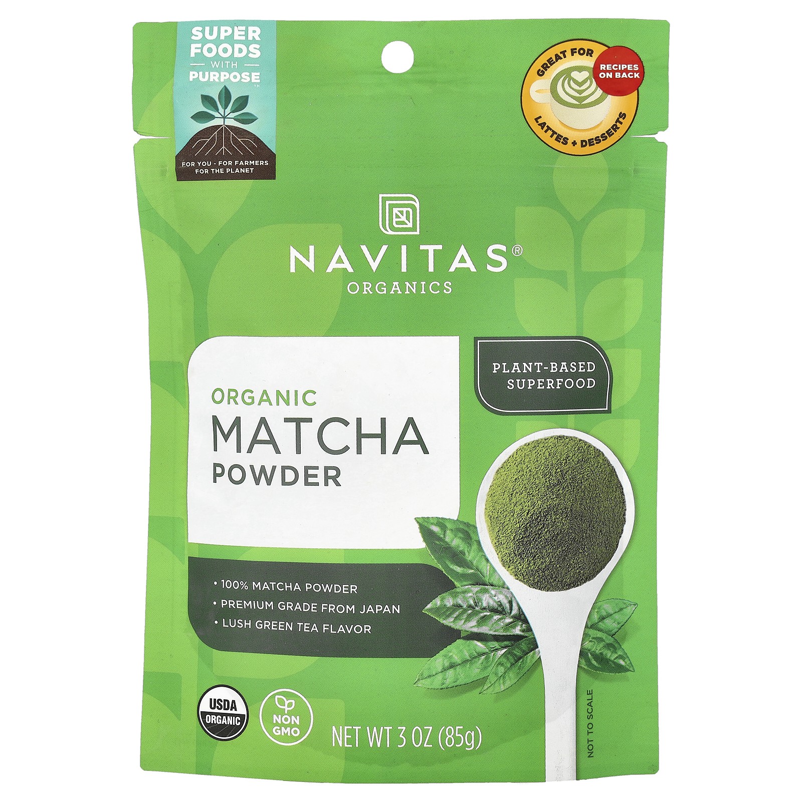 Organic Matcha Powder, 3 oz (85 g)