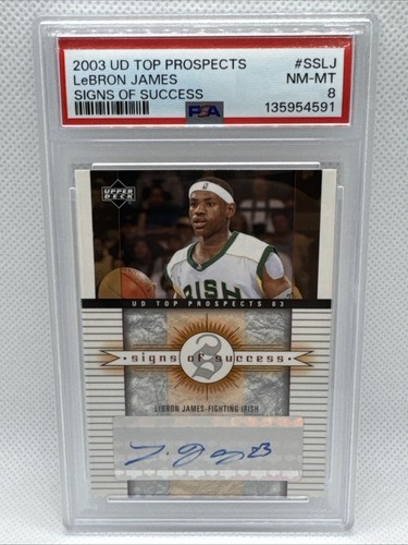 2003-04 Upper Deck UD Top Prospects - Signs of Success LeBron James Rc Auto