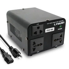 800W Voltage Transformer Converter 110V/220V Step Up & Down for US EU Travel