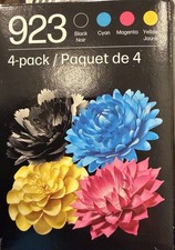 HP 923 Black/Magenta/Yellow/Cyan Original Ink Cartridges Cartridges, 6C3Y6LN