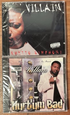 Villain 2 CD Lot: Ghetto Symphony & Hurt um Bad Brand New Sealed