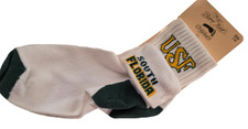 For Bare Feet Kids Size 7-9 Socks USF University of South Florida Bulls New