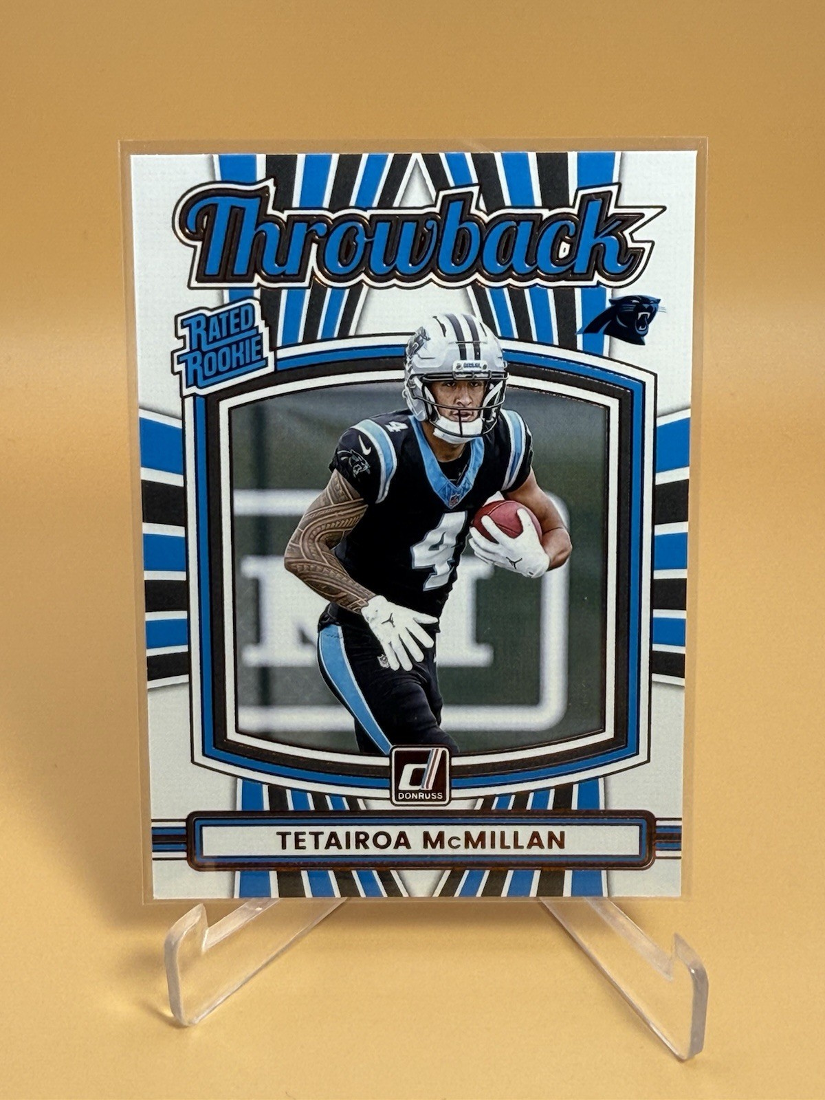 2025 Panini Donruss Tetairoa Mcmillan Throwback Rated Rookie #32 Panthers RC