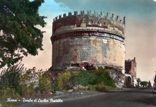 10013 Cartolina Roma (RM) Rome Tombe de Cecilia Metella 1955 italie carte postal