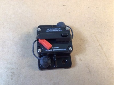 250 Amp 12V - 42VDC Waterproof Circuit Breaker Manual Reset for Car, Trucks Boat