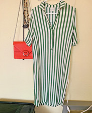 Dress S 4 asos selection cream green striped