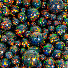 Black Fire Astral Opal  Beads